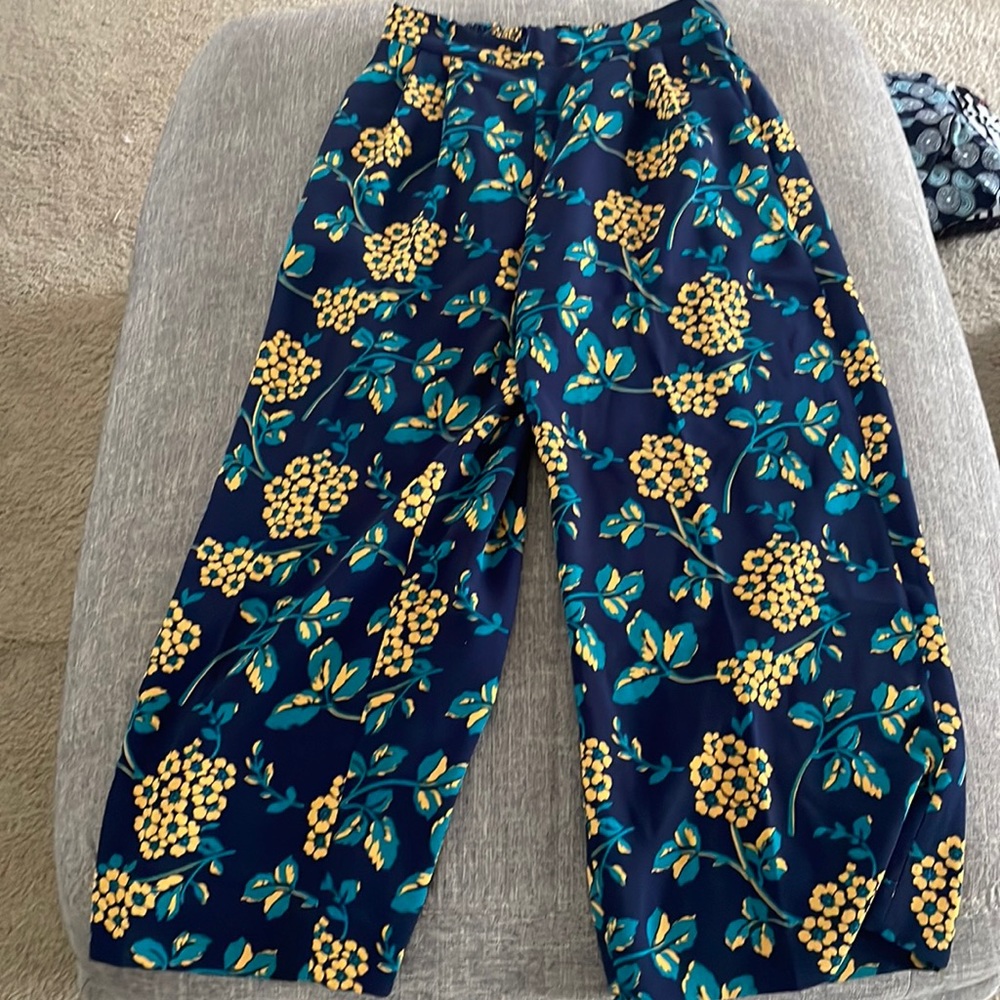 JCrew cropped flowy pants